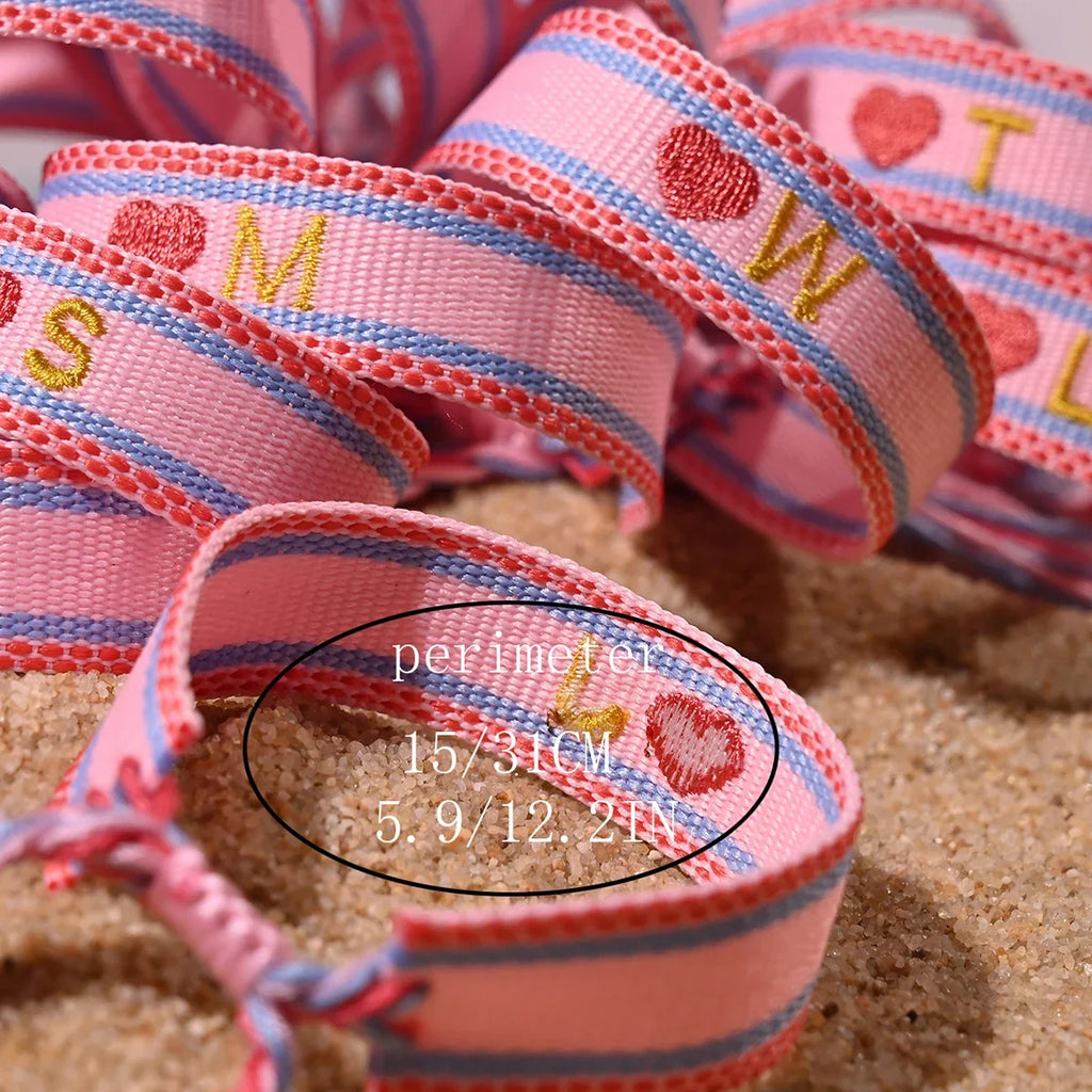 Handwoven Initial Letter Bracelet | Personalized Friendship Gift for Women