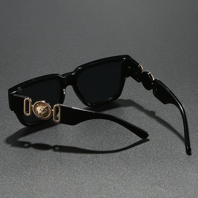 Square Leopard Print Sunglasses | UV400 Protection Travel Sunglasses