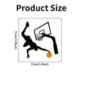 Basketball Player Light Switch Stickers | Waterproof Vinyl Wall Decals for Bedroom and Living Room
