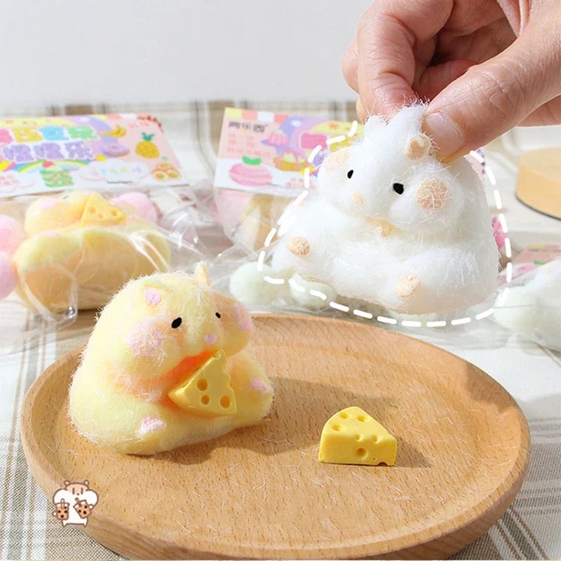 Cute Hamster Squeeze Toy | Fidget Sensory Stress Relief Gift for Kids and Adults