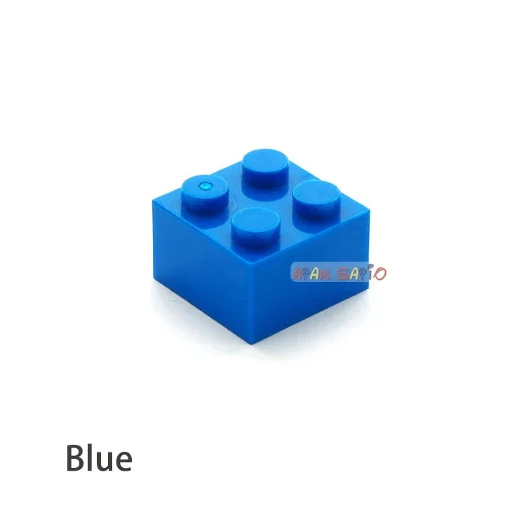 60pcs DIY Building Blocks Thick Figures Bricks 2x2 Dots | Educational Creative Toy for Children