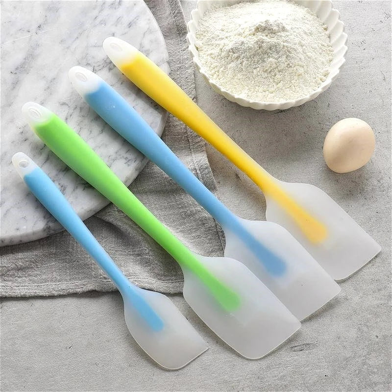 Translucent Silicone Spatula Set | Heat Resistant Kitchen Baking Scraper
