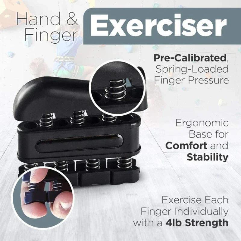 Finger Strengthener Exerciser | Hand Grip Tool for Musicians and Climbers