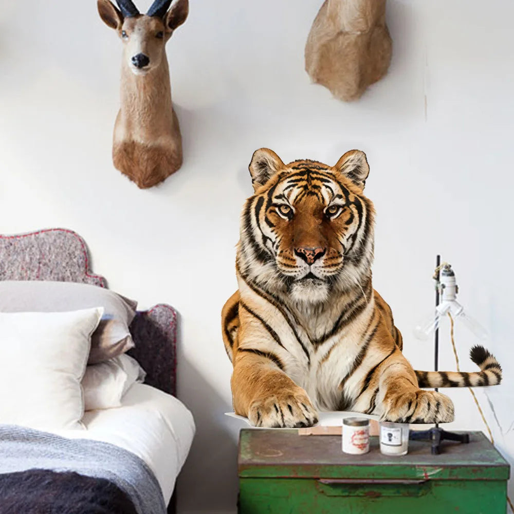 Vibrant Tiger Wall Sticker | Peel Off Living Room Bedroom Decor