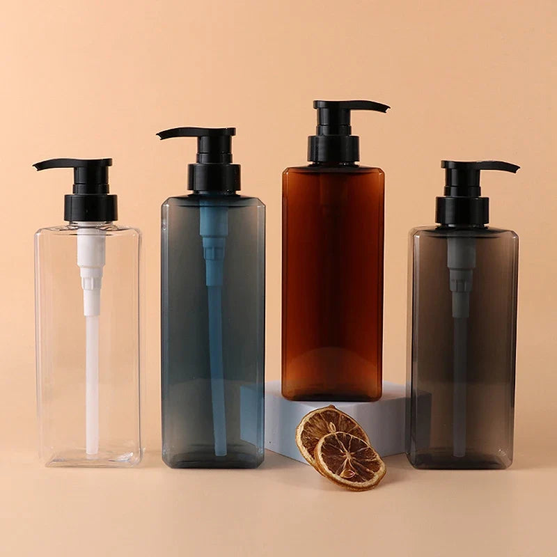 Square Soap Dispenser | Refillable 400/500ml Bathroom Pump Bottle
