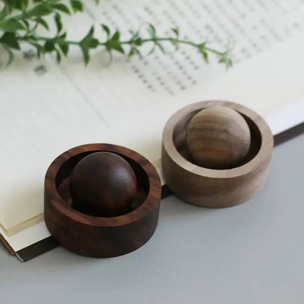 Solid Wood Essential Oil Diffuser Sphere | Natural Aromatherapy Accessory