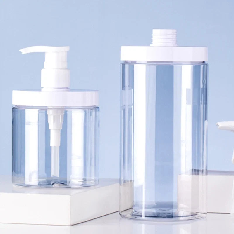 Refillable Pump Dispenser Bottle | Wide Mouth Travel Size for Soap, Shampoo, and Lotion