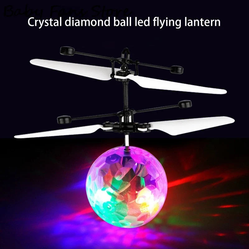 Flying Ball Toy with LED Lights | Infrared Induction Floating Helicopter