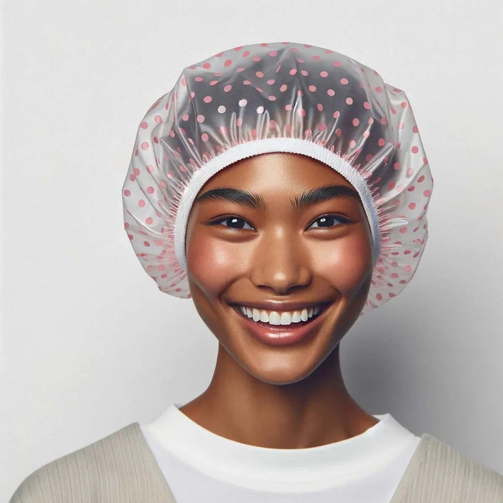 Shower Cap for Long Hair | Waterproof Reusable Hair Cover