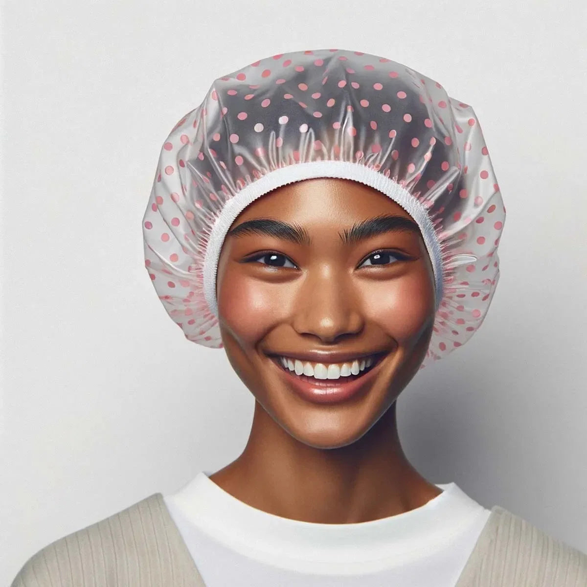 Shower Cap for Long Hair | Waterproof Reusable Hair Cover