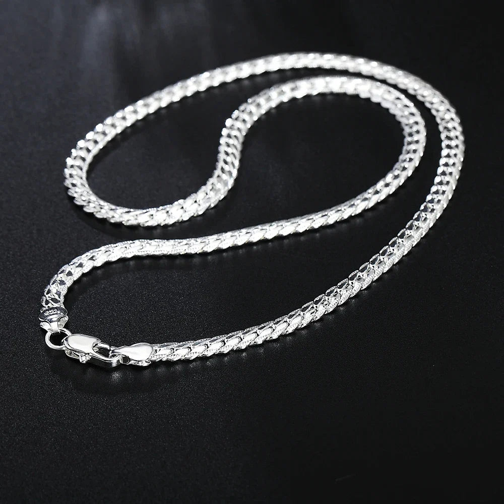 20-60cm 925 Sterling Silver Snake Chain Necklace | Unisex Fine Jewelry for Wedding and Engagement