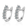 0.5ct Moissanite Stud Earrings for Women | 925 Sterling Silver Huggies