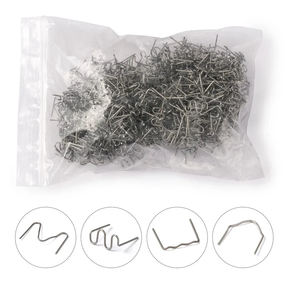 300Pcs Plastic Welder Hot Stapler Standard Pre-cut Corrugated Staples | Bumper Body Repair Welding Tools