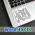 Windows PC Keyboard Shortcut Sticker | Reference Guide for Laptop Desktop
