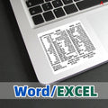 Windows PC Keyboard Shortcut Sticker | Quick Reference Decal for Laptop Desktop