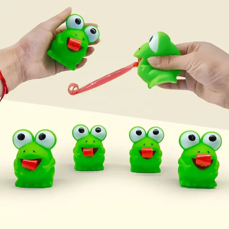 Creative Fidget Decompression Pinch Toy | Frog and Dinosaur Stress Relief Squeeze Toy