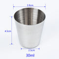 Stainless Steel Mini Cup Set | Portable Travel Drinkware