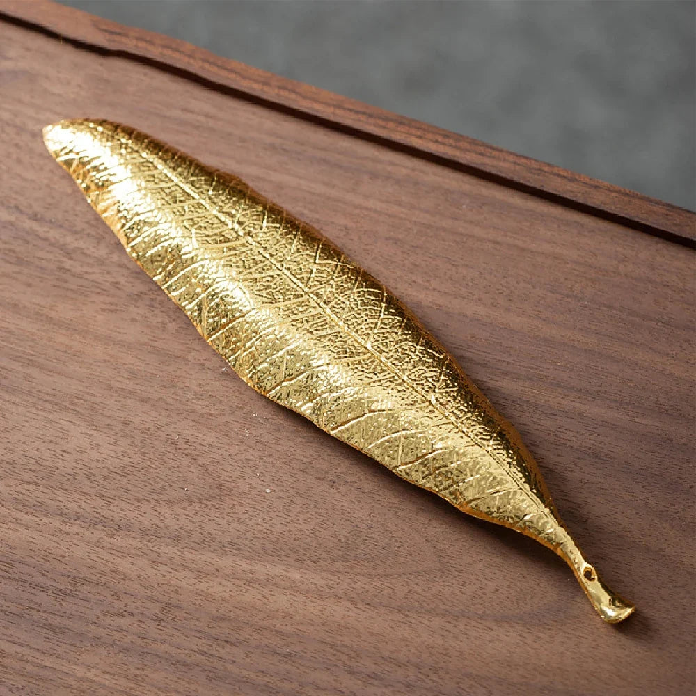 Leaf Incense Burner | Metal Ash Catcher for Meditation and Yoga