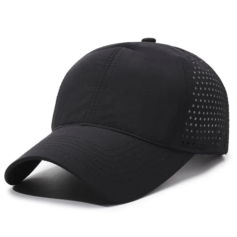 Summer Lightweight Breathable Baseball Cap | Quick-Dry Adjustable Unisex Hat for Hiking and Sun Protection