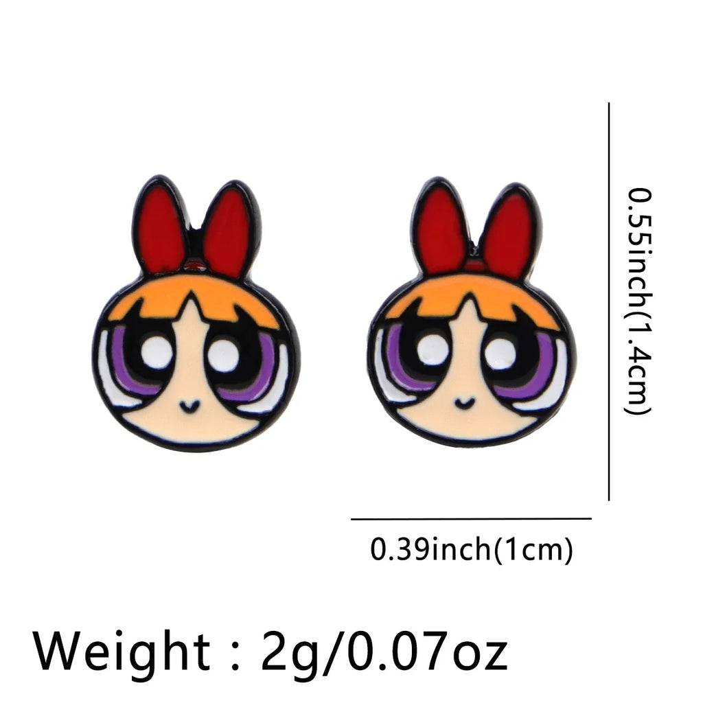 Cute Animal Stud Earrings for Women | Stainless Steel Pierced Jewelry