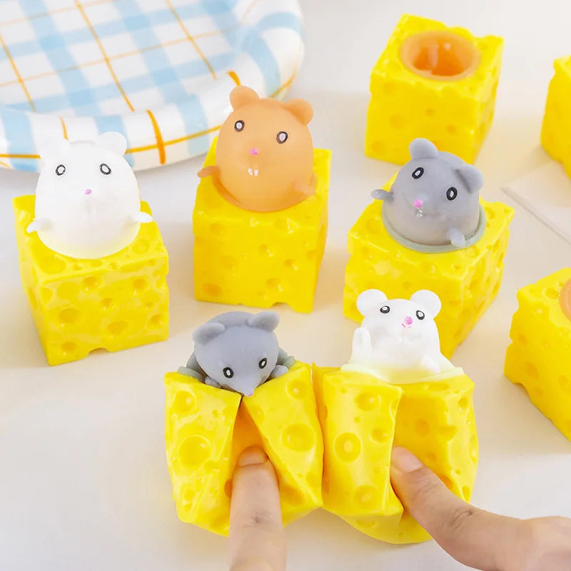 Squeezing Squirrel Cup Toy | Fidget Stress Relief Gift for Adults