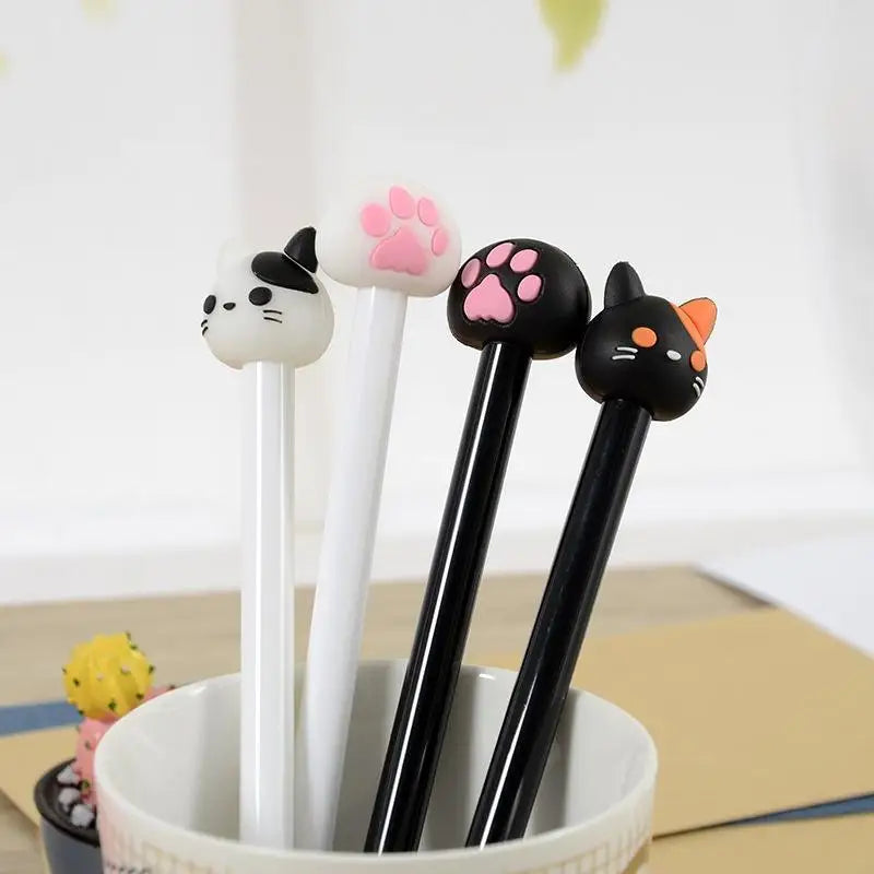 Cute Cat Gel Pens Set | 10 Pack Kawaii Claw Pens for Journaling