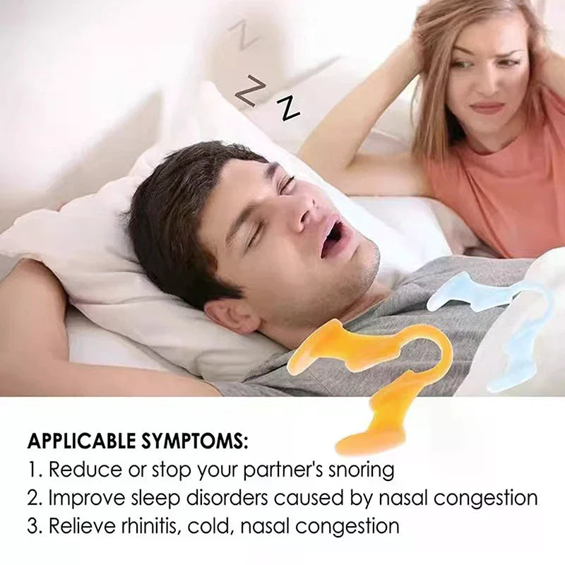 Silicone Anti Snoring Nasal Dilator | Sleeping Aid Prevention Gadget