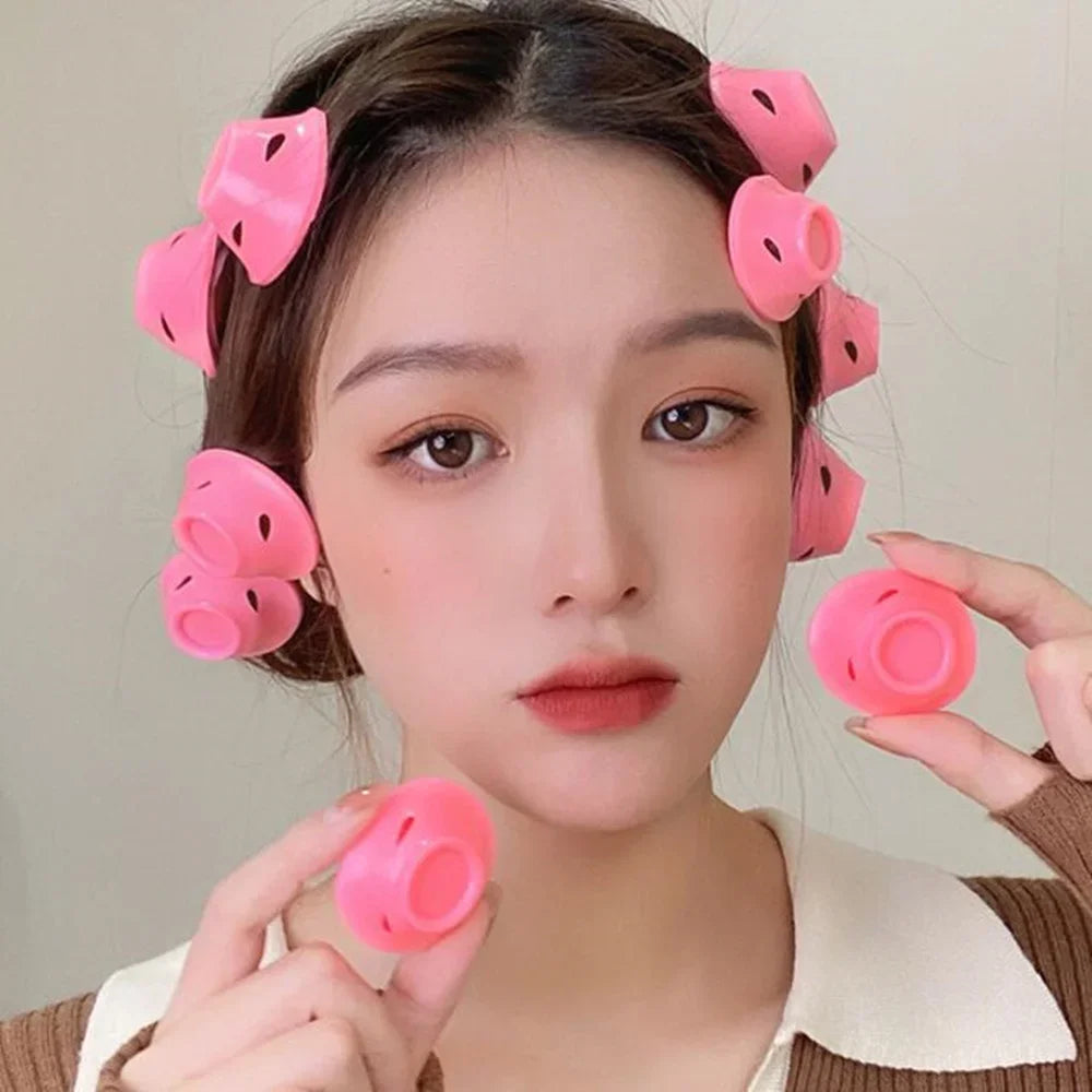 10pcs Heatless Hair Curlers Set | Soft Silicone No Heat Hair Rollers for Sleeping