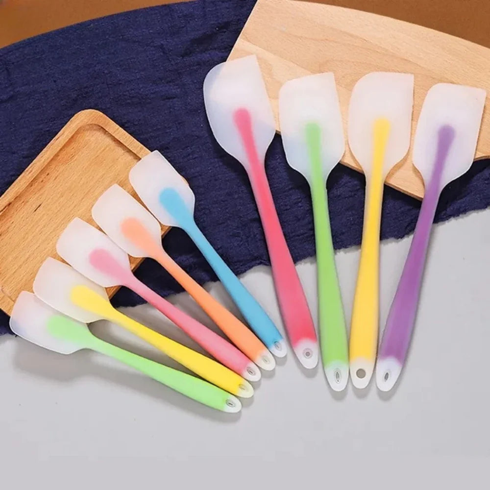 Translucent Silicone Spatula Set | Heat Resistant Kitchen Baking Scraper
