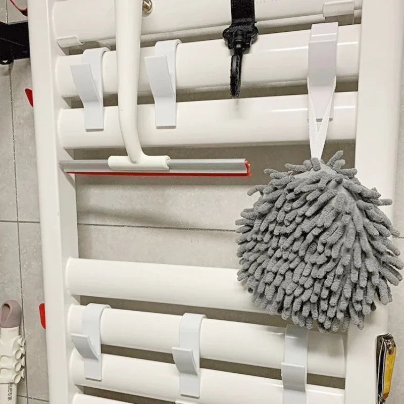 Heated Radiator Towel Holder Hooks | Space-Saving Bathroom Storage