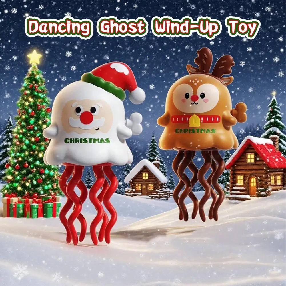 Mini Wind-Up Dancing Ghost Toy | Halloween Christmas Party Favor