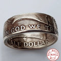 S925 Sterling Silver Vintage Embossed Ring for Women | Classic Wedding Band