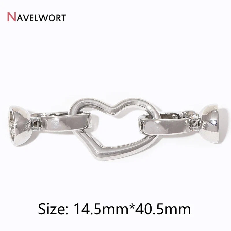 2/4/6Pcs Gold Color Round Jewelry Clasps | Locks For Bracelet Necklace Making Supplies