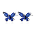 925 Silver Stud Earrings | Butterfly Snowflake Heart Moon Jewelry Gift