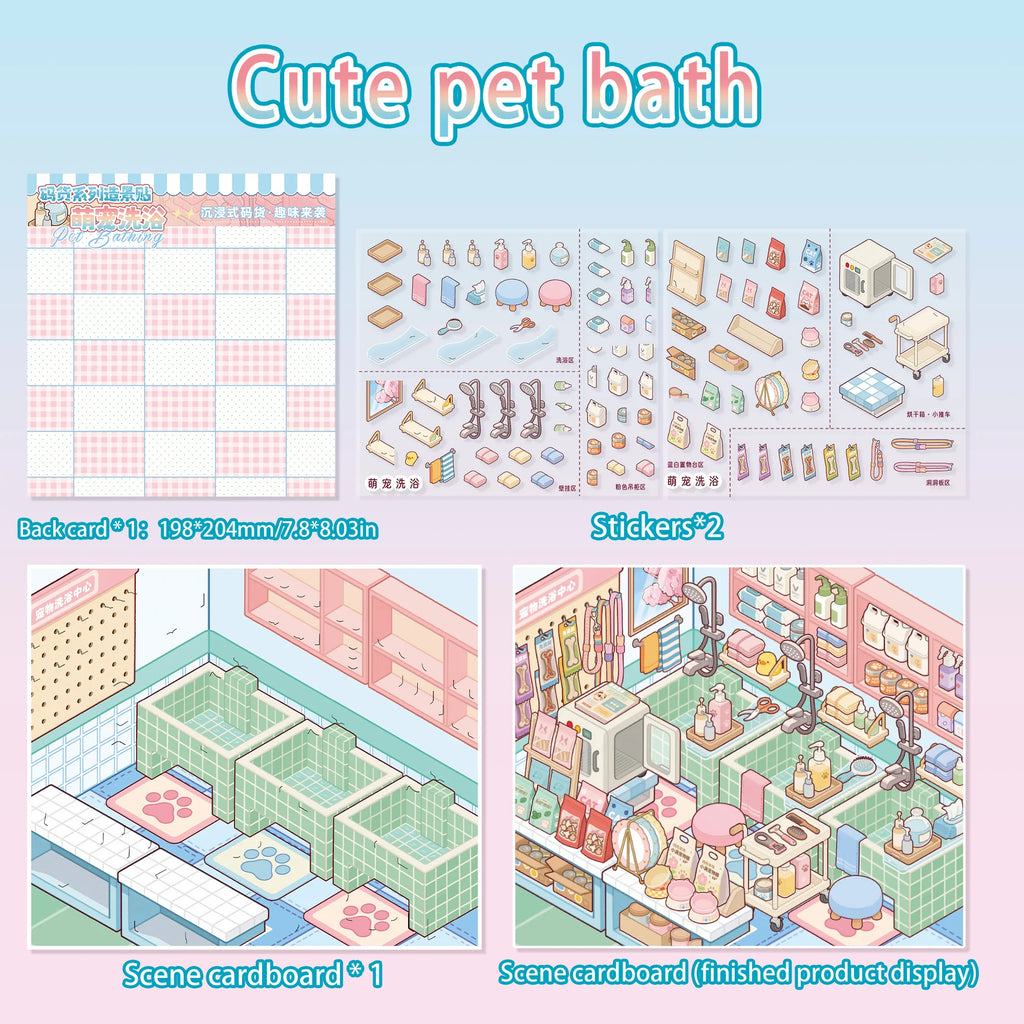 Vintage Grocery Store Stickers | 3D Miniature Collage Decals for DIY Crafts