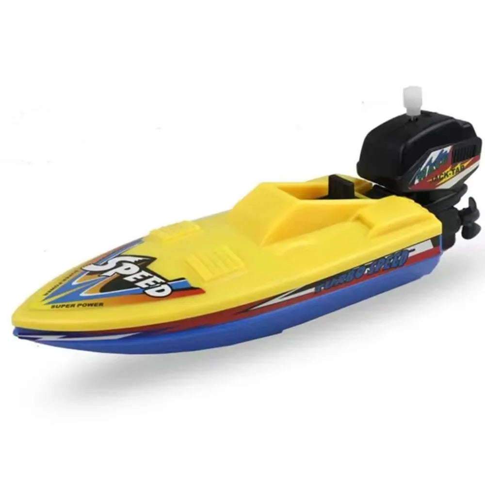 Wind-Up Speed Boat Toy | Floating Bath Toy for Kids