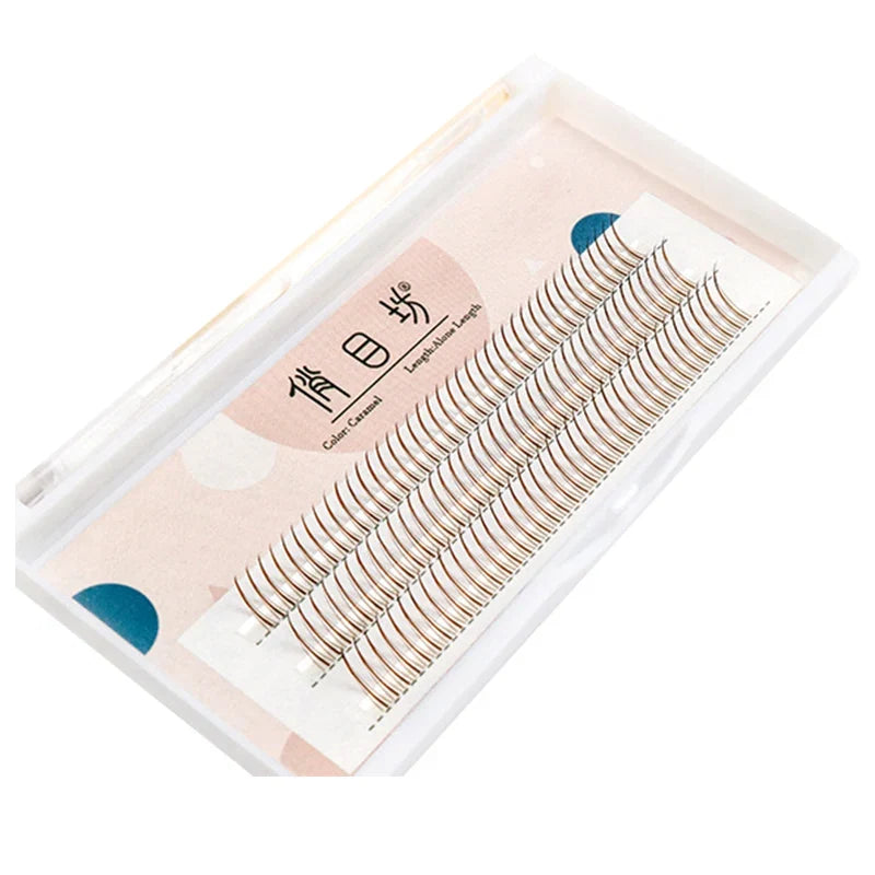 Brown Lashes A Type False Eyelashes 8-12mm | Natural Fairy Lash Clusters for Korean Makeup