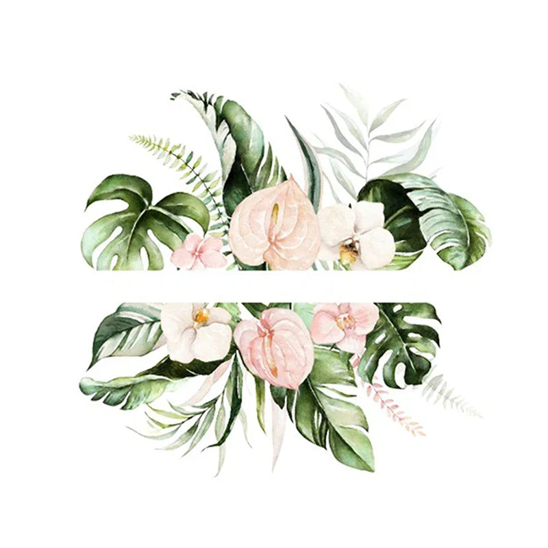Plant Flower Switch Wall Sticker | Self-Adhesive PVC Wall Decal