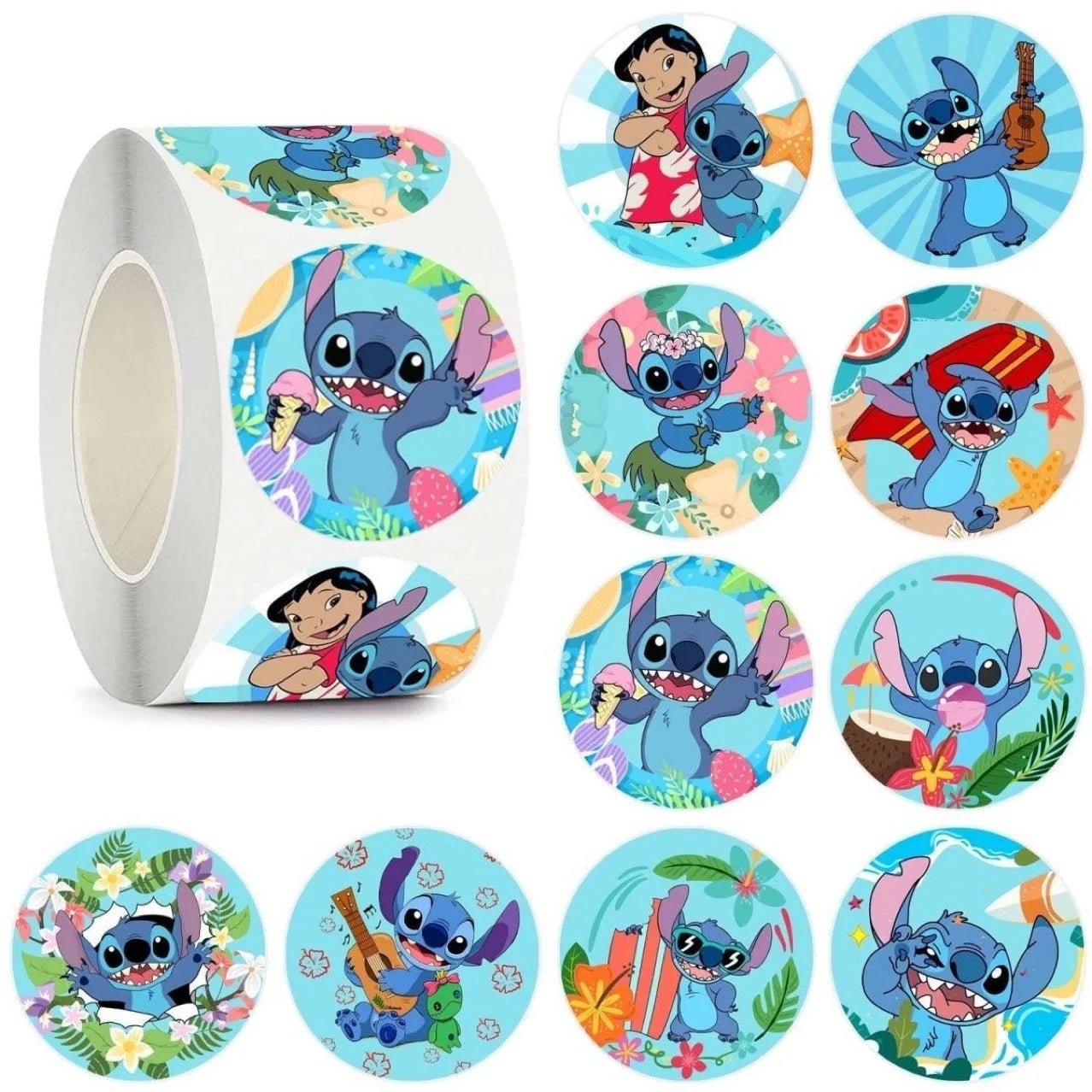 488PCS Stitch-Inspired Stickers | Kawaii DIY Sticker Pack for Planners and Phones