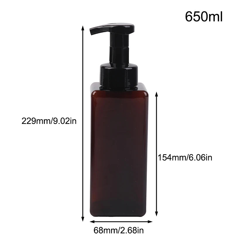 Portable Foam Soap Dispenser | Manual Press Pump Bottle for Bathroom and Travel
