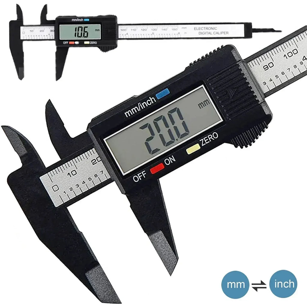 Digital Caliper 150mm | Electronic Carbon Fiber Measuring Tool