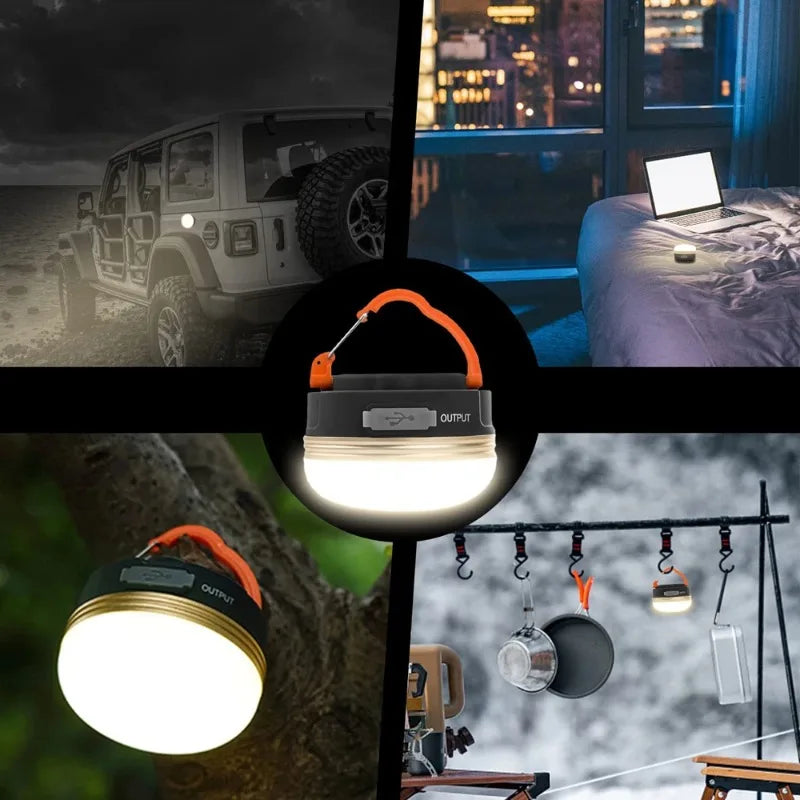 Rechargeable Camping Lantern 1200mAh | Portable LED Tent Light for Outdoor Hiking