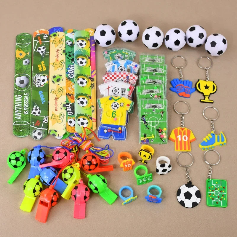 Soccer Party Bracelets Keychain | Pin Ball Maze Game Toys for Football Theme Kids Birthday Party Favors