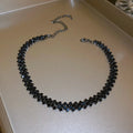 Simple Rhinestone Choker Necklace | Light Luxury Collarbone Chain for Women