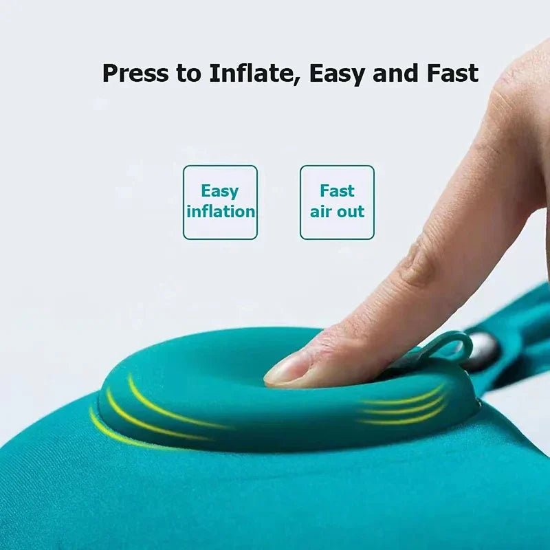 2025 New Inflatable Travel Neck Pillow | Portable U-Shaped Support Pillow