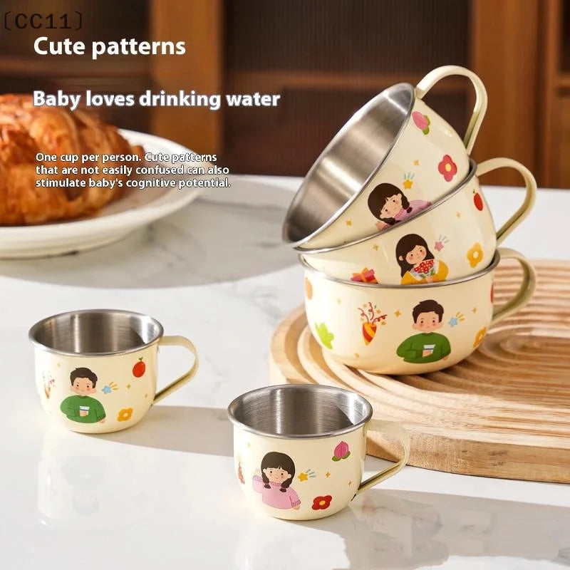 80/220ml Stainless Steel Kids Water Cup | Anti-Scalding Mini Mug