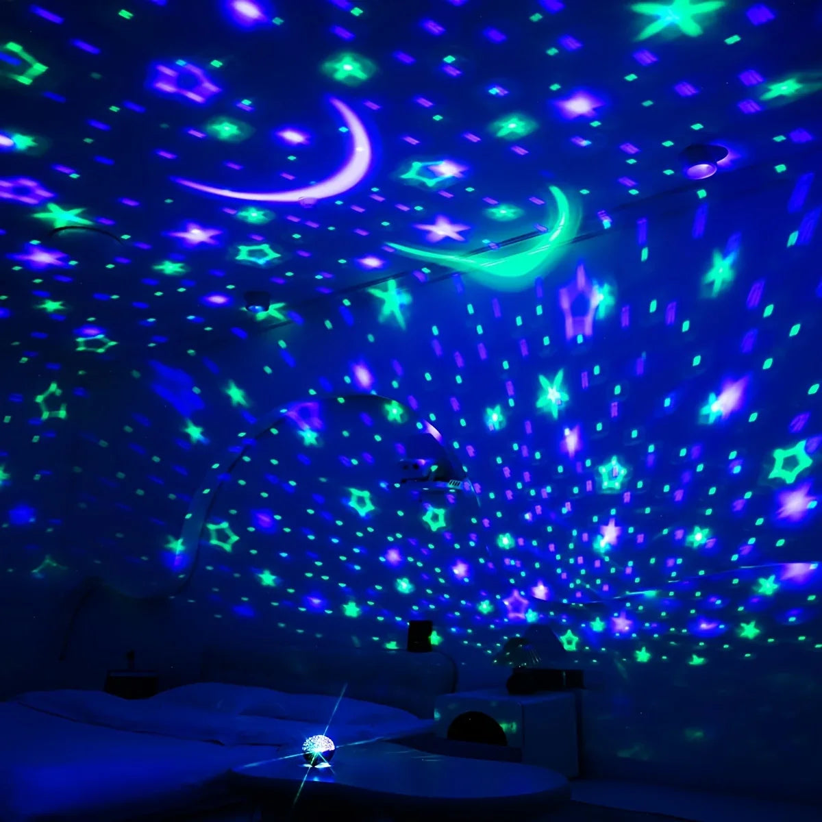 LED Starry Sky Projector Light | 7 Modes Night Light with Music Sync