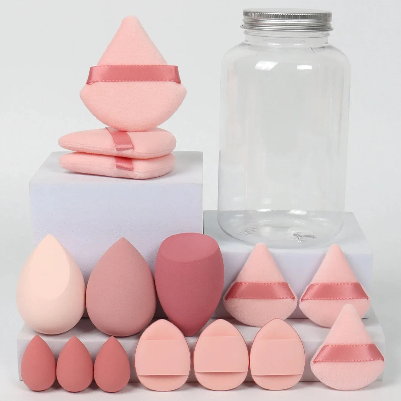 12/15Pcs Makeup Sponge Set | Latex-Free Beauty Blender Puff Kit