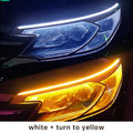2pcs Car LED DRL Light Strip Dynamic Scan Flexible Waterproof 12V Universal | Daytime Running Lights