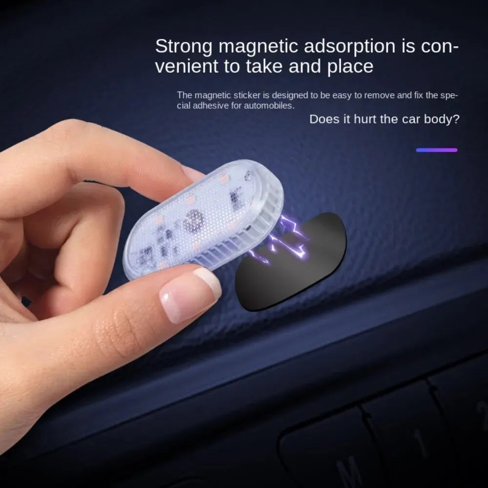 Wireless LED Car Interior Lights | USB Rechargeable Ceiling Lamp & Reading Light
